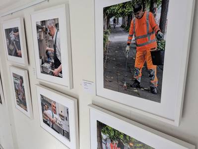 Blick in die AWO Fotoausstellung © Stadt Königswinter