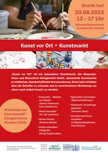 Plakat Kunst vor Ort