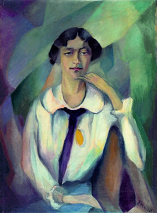 Carlo Mense (1886–1965), Porträt Klara Nienhaus-Mense, 1916/17, Öl auf Leinwand, 55 × 49 cm