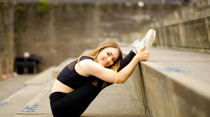 Janina Ziegert leitet den Jazz-Dance-Kurs der Musikschule.