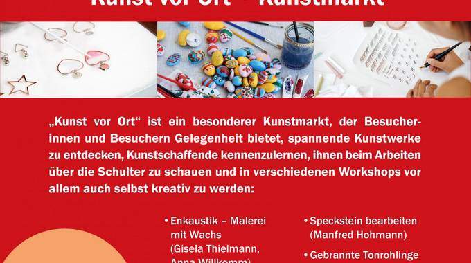 Plakat Kunst vor Ort