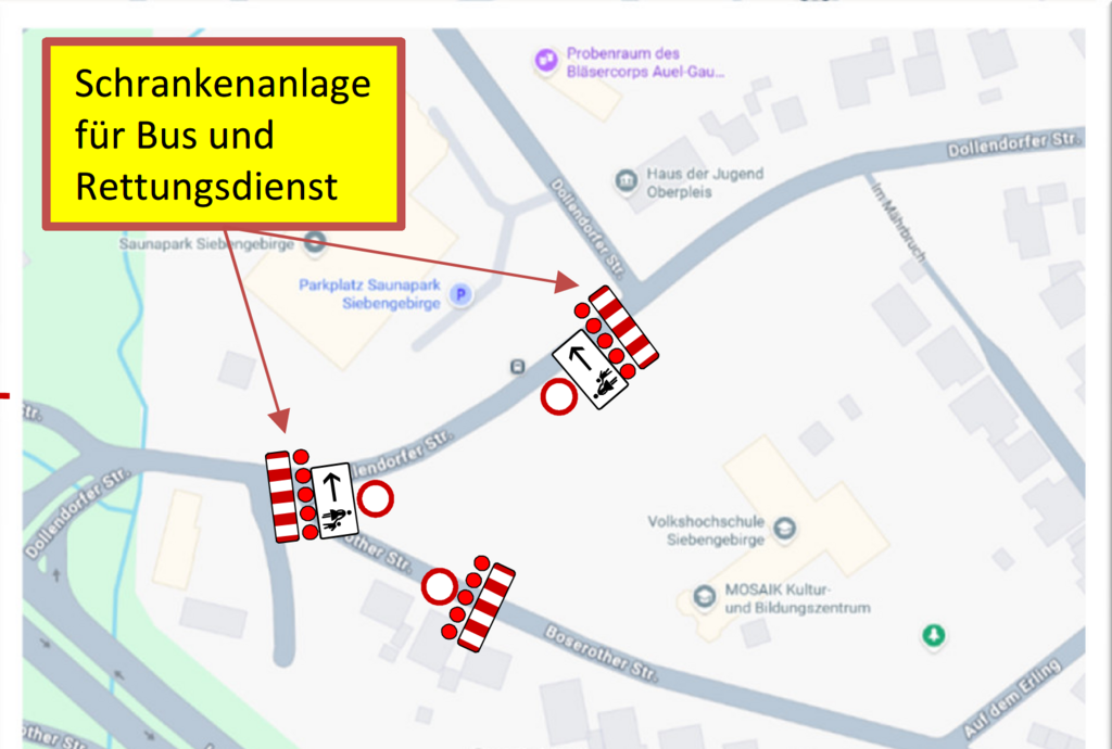 Verkehrszeichenplan - Boserother Stra&szlig;e