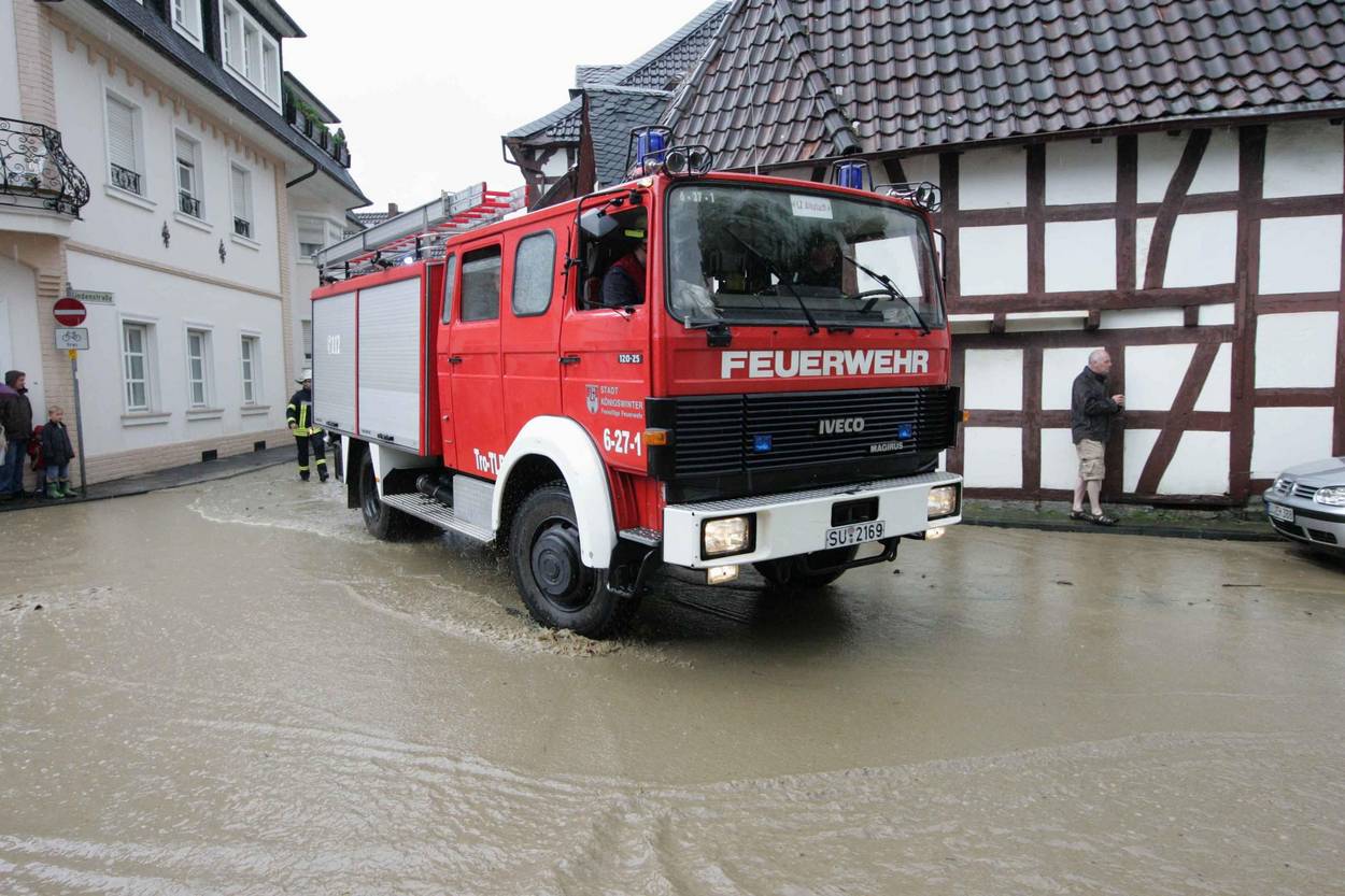 Unwettereinsatz Feuerwehr Königswinter