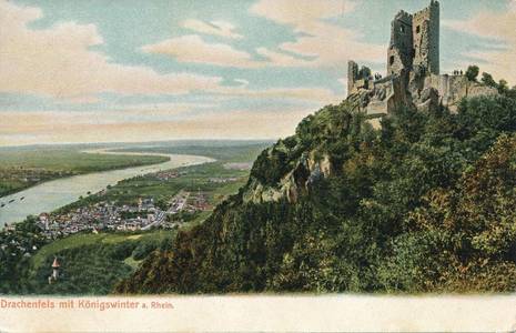 sgm wanderung drachenfels historische ansichtskarte 2