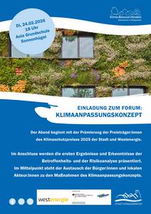Plakat Forum Klimaanpassungskonzept