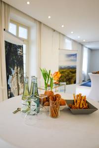 Snacks und Getränke bei der Abschlussveranstaltung des Frühjahrsputzes