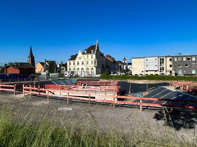 Baumaßnahme der Deutschen Bahn in der Königswinterer Altstadt © Stadt Königswinter/Pressestelle Blick auf die Baustelle entlang der Bahntrasse