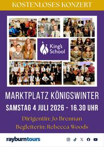 Plakat Jugendkonzert © King´s School Plakat mit Bild des Jugendorchesters