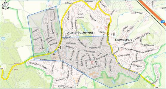 Karte der betroffenen Bereiche © IG NRW Karte der betroffenen Bereiche