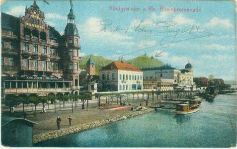 Historische Postkarte von Königswinter © Siebengebirgsmuseum Historische Postkarte von Königswinter