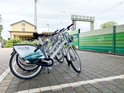 An der RSVG-Bike-Station am Bahnhof Königswinter stehen 8 Fahrräder zur Verfügung
