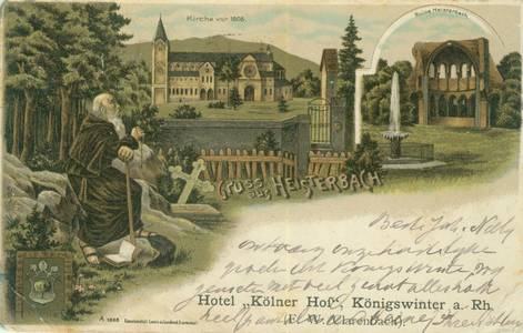 Ansichtskarte Kloster Heisterbach, um 1900