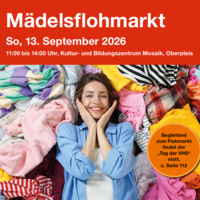 Mädelsflohmarkt Plakatausschnitt