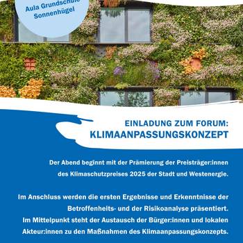 Plakat Forum Klimaanpassungskonzept