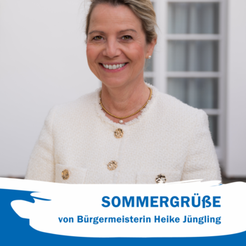 Bürgermeisterin Heike Jüngling sendet Sommergrüße an die Menschen in Königswinter © Foto: Frank Homann Portraitbild Heike Jüngling