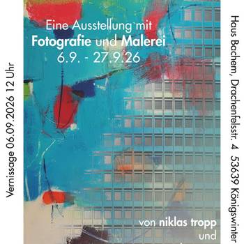 Ausstellungsplakat Pixel/Acryl