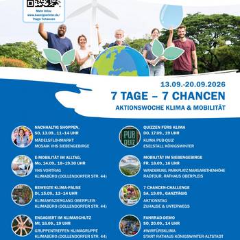 Plakat Aktionswoche 7 Tage - 7 Chancen 2026 Auswahl an Angeboten 2026