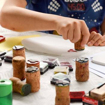 Bastelaktion beim Museumsfest 2019