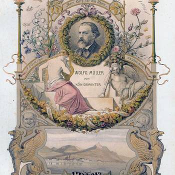 Caspar Scheuren: Wolfgang Müller, Farblithografie, 1875
