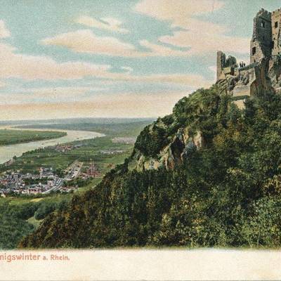 sgm wanderung drachenfels historische ansichtskarte 2