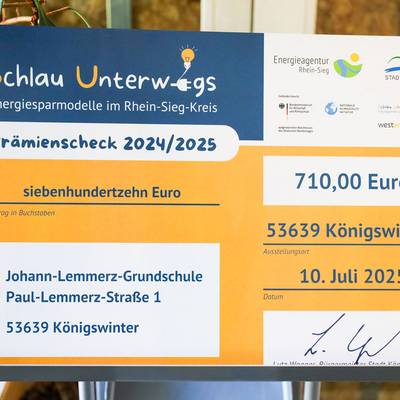 Einer der Prämienschecks