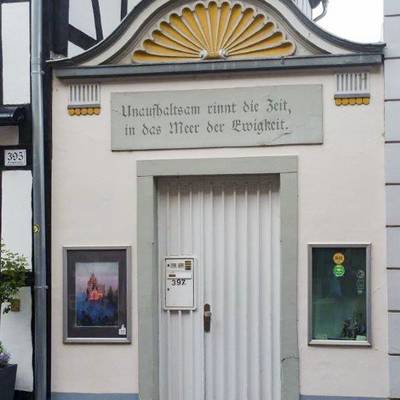 Eingangsportal zum jüdischen Bethaus in der Hauptstraße Königswinter