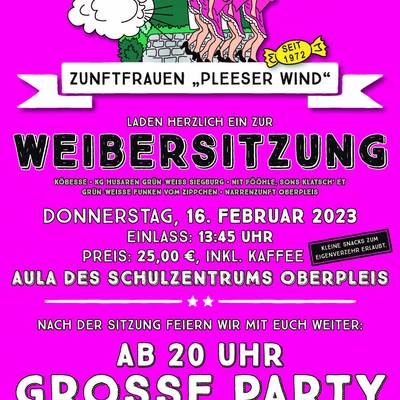 Zunftfrauen Pleeser Wind Plakat 160223
