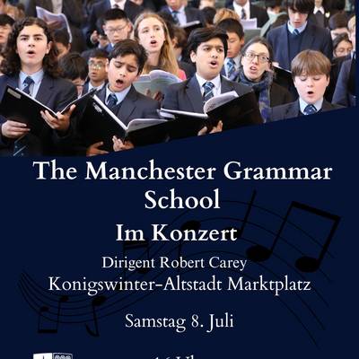 Plakat The Manchester Grammar School  Konigswinter Marktplatz