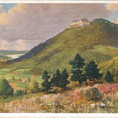 Ansicht des Petersberg, Ansichtskarte um 1930