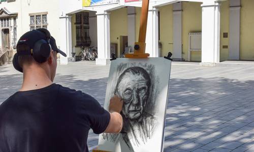 Das Kunstwerk konnte im Anschluss ersteigert werden