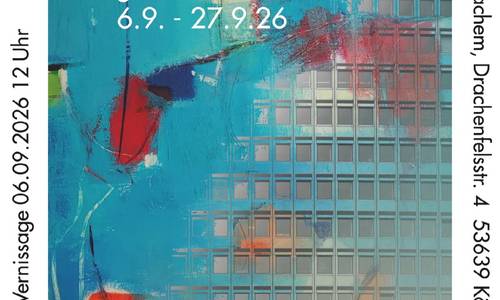 Ausstellungsplakat Pixel/Acryl