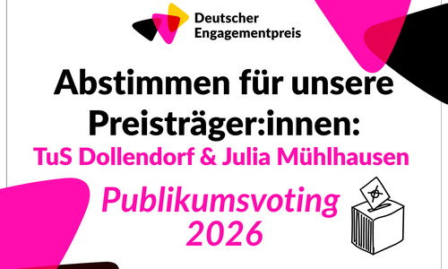 Banner Pink und Schwarz