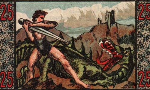Siegfried kämpft mit dem Drachen