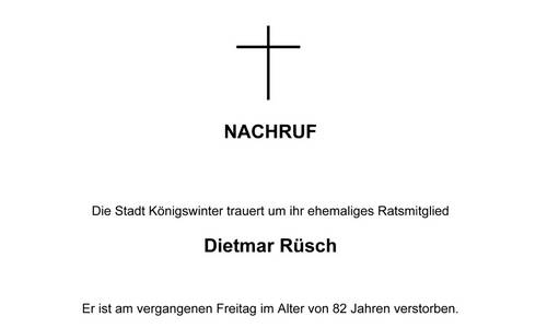Nachruf DietmarRuesch