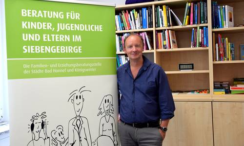 Jürgen Scheidle, Leider der FEB, in der Familienberatungsstelle