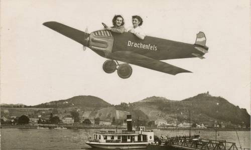 Kulissenfotos vom Drachenfels, 1930er–1950er Jahre