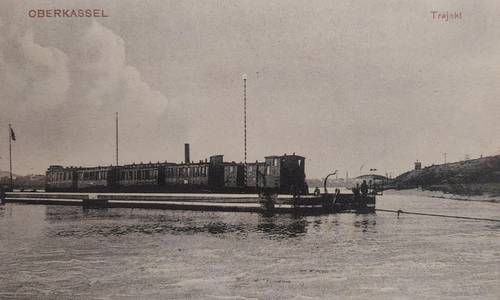 Trajekt bei Bonn, Ansichtskarte um 1910