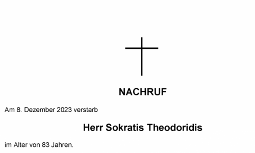 nachruf theodoridis