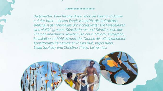 Plakat Segelwetter © Stadt Königswinter Plakat zur Ausstellung Segelwetter