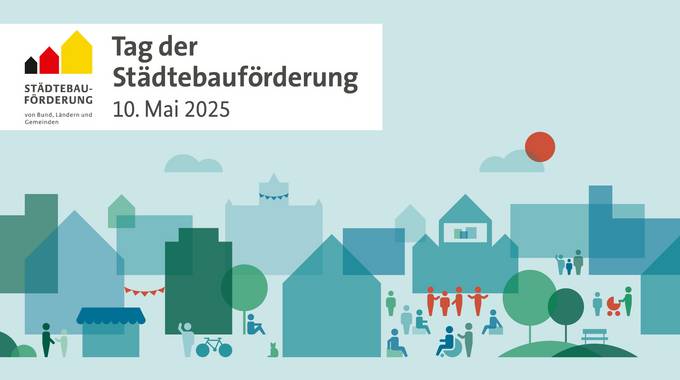 Tag der Städtebauförderung © Tag der Städtebauförderung 04b tds25 16zu9 10mai2025 keyvisual plain