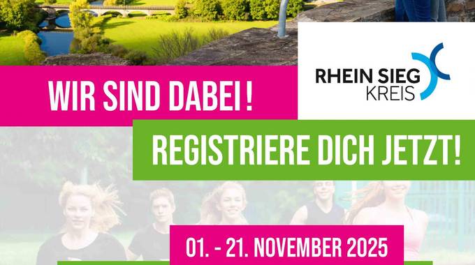 Plakat Stadt.Land.Zu Fuß © Rhein-Sieg-Kreis Aktionsplakat mit allen Infos