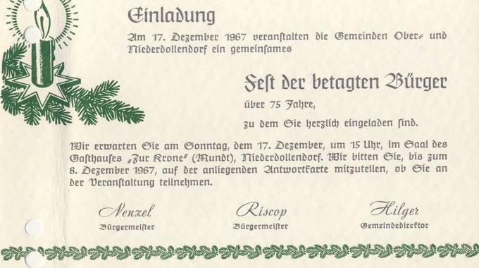 Einladung an ältere Bürgerinnen und Bürger