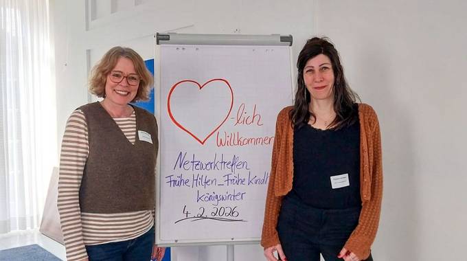 Koordinatorin der Frühen Hilfen Ute Berledt-Dörr (li.) und Fachreferentin Christine Schoelen