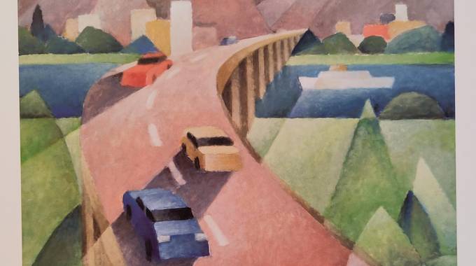 Paul Magar, Geschwungene Brücke, 1994 © Siebengebirgsmuseum Paul Magar, Geschwungene Brücke, 1994