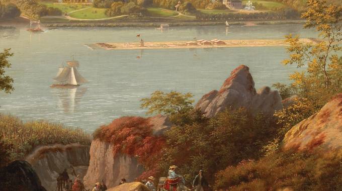 Blick vom Siebengebirge auf den Rhein